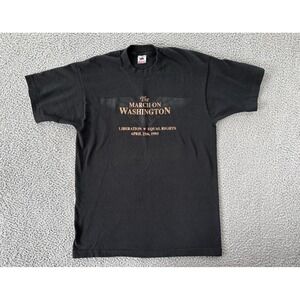 Vintage March on Washington‎ Shirt Mens Large Lesbian Gay 1993 Single Stitch